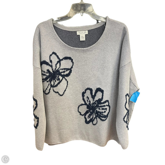 Sweatshirt Collar By Rachel Zoe In Blue, Size: 2x