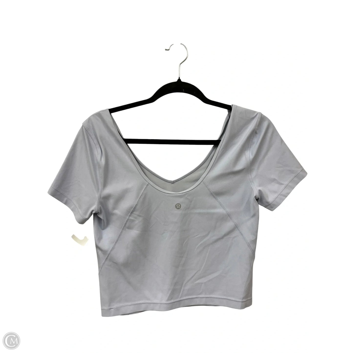 Top Short Sleeve By Lululemon In Blue, Size: 8