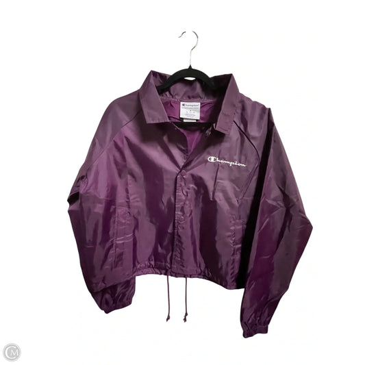 Athletic Jacket By Champion In Purple, Size: M