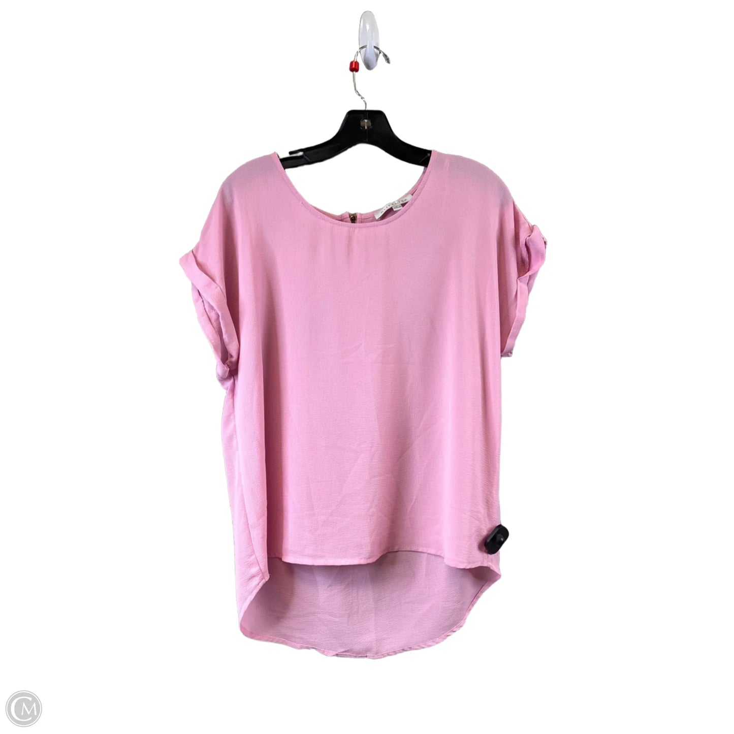 Top Short Sleeve Basic By Olive And Oak In Pink, Size: L