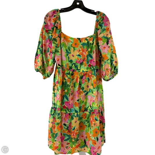 Dress Casual Short By Sanctuary In Green & Orange, Size: L