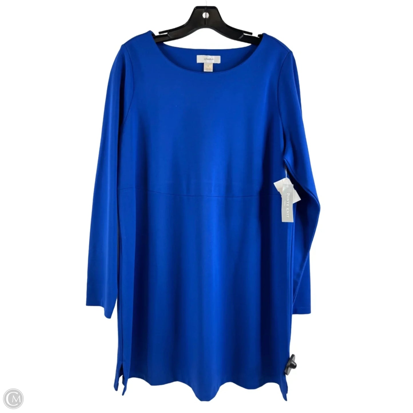 Tunic Long Sleeve By Cj Banks In Blue, Size: 1x