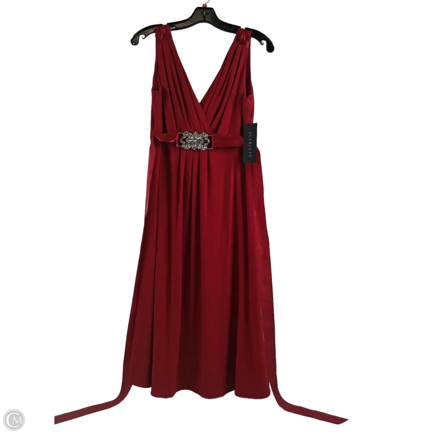 Dress Casual Midi By Scarlett In Red, Size: M