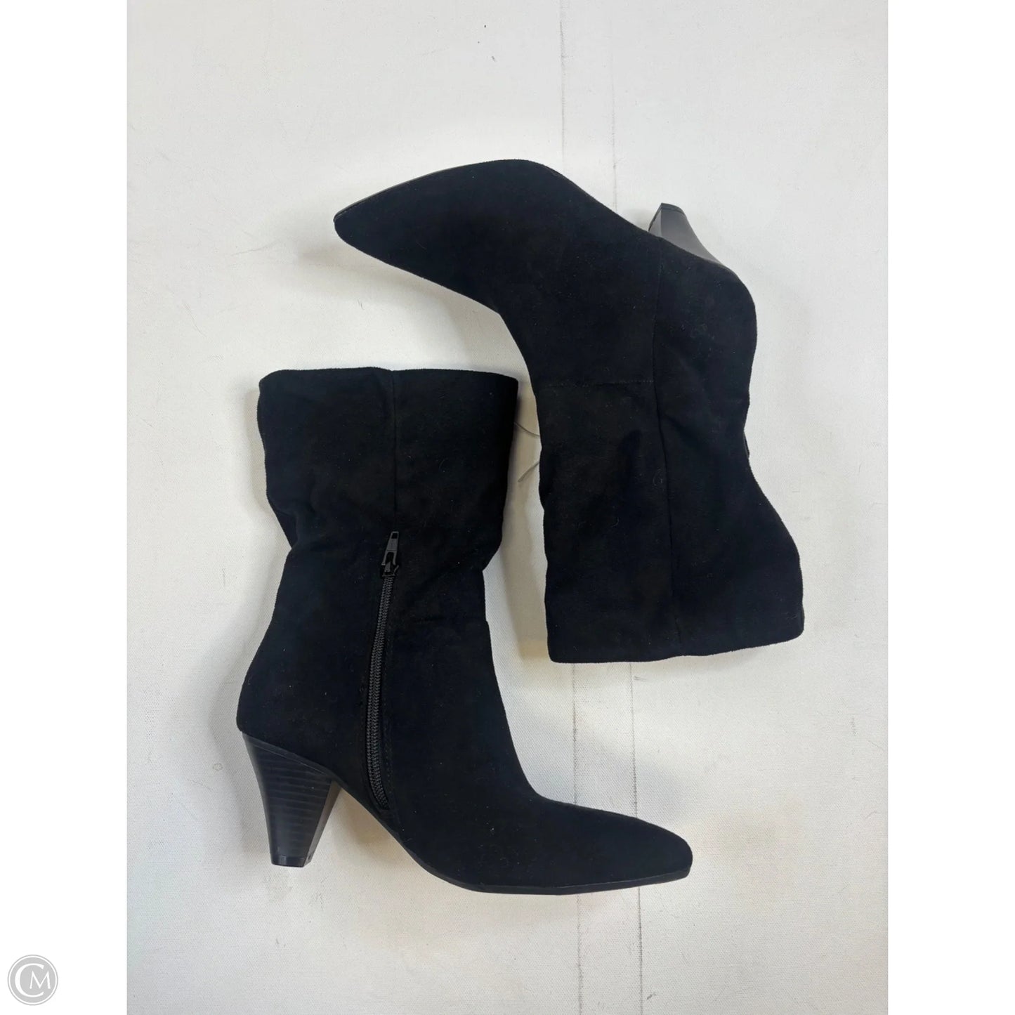 Boots Ankle Heels By Universal Thread In Black, Size: 6.5