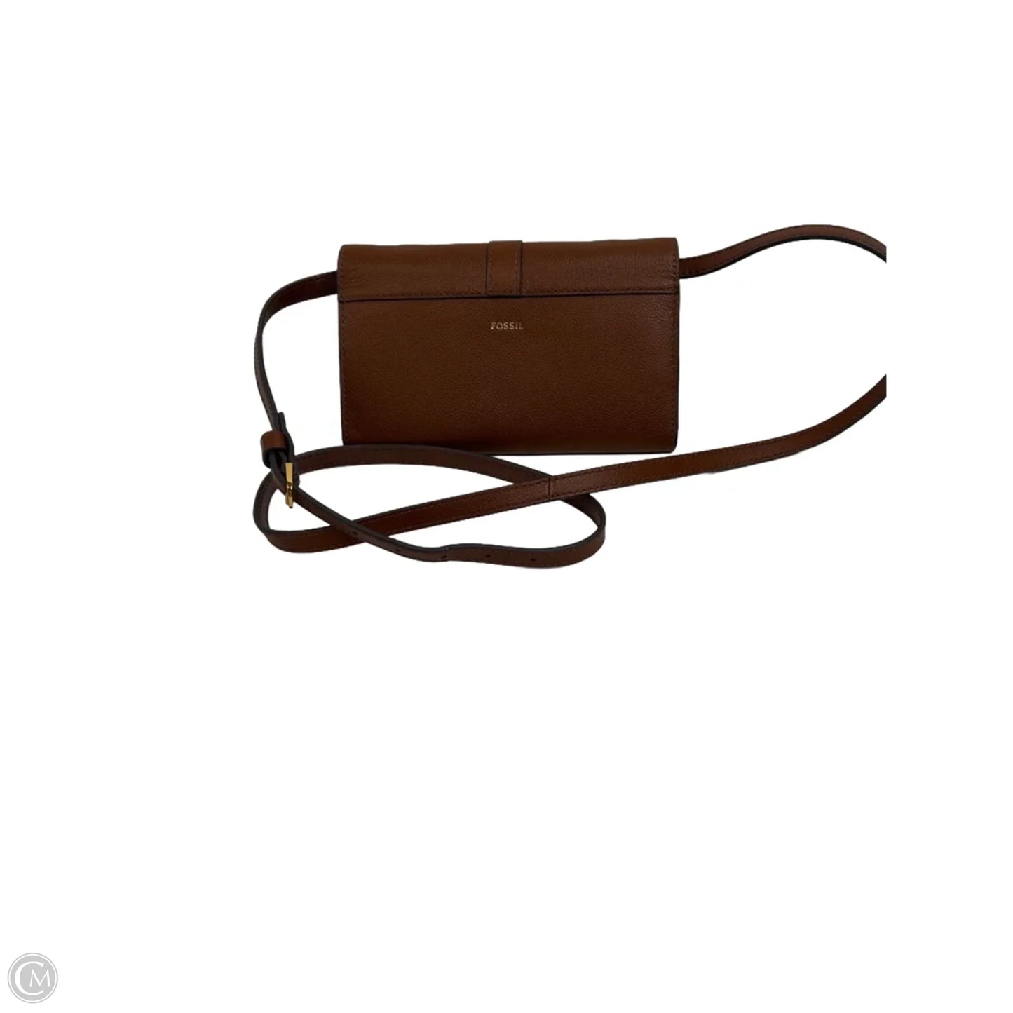 Crossbody Leather By Fossil, Size: Small