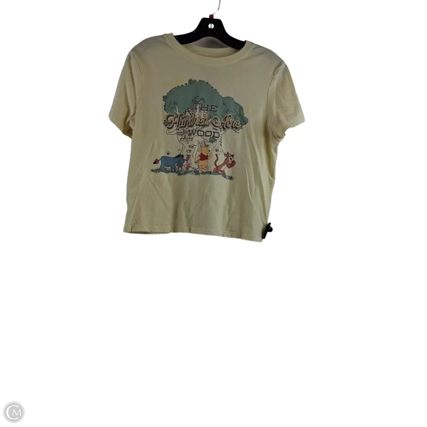 Top Short Sleeve By Disney Store In Yellow, Size: S
