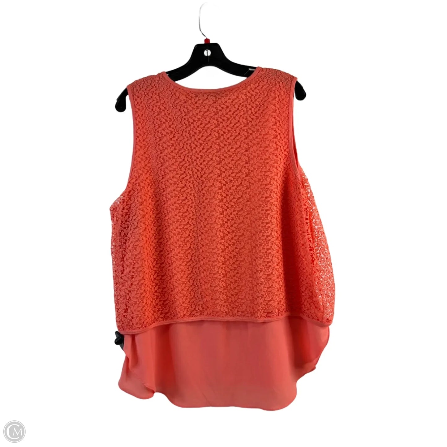 Top Sleeveless By Apt 9 In Orange, Size: Xl