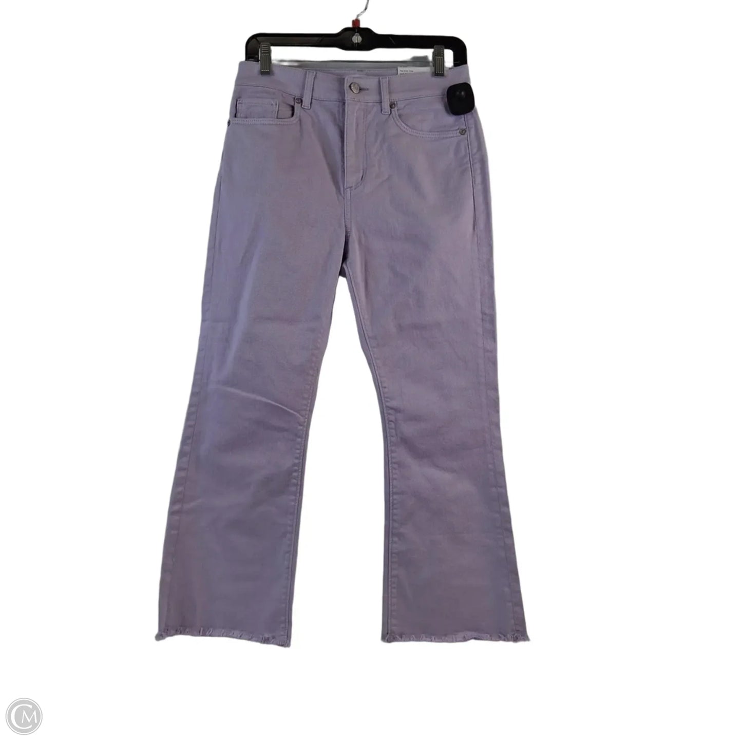 Jeans Cropped By Loft In Purple, Size: 6