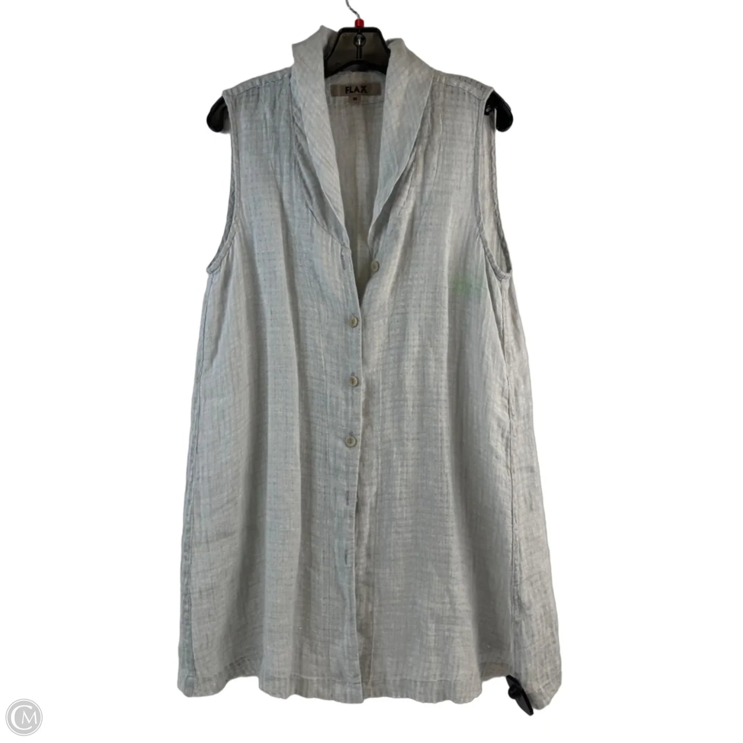 Top Sleeveless By Flax In Grey, Size: M