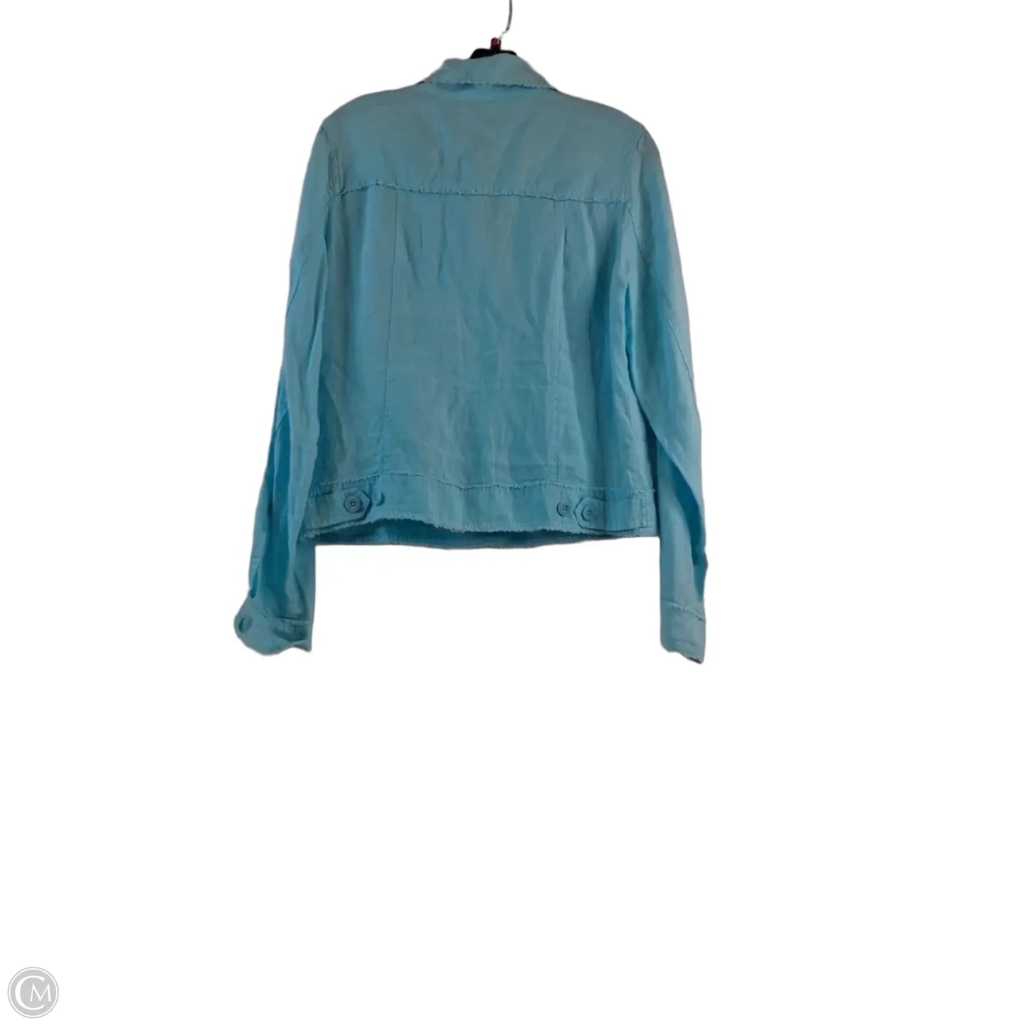 Top Long Sleeve By Tommy Bahama In Aqua, Size: M