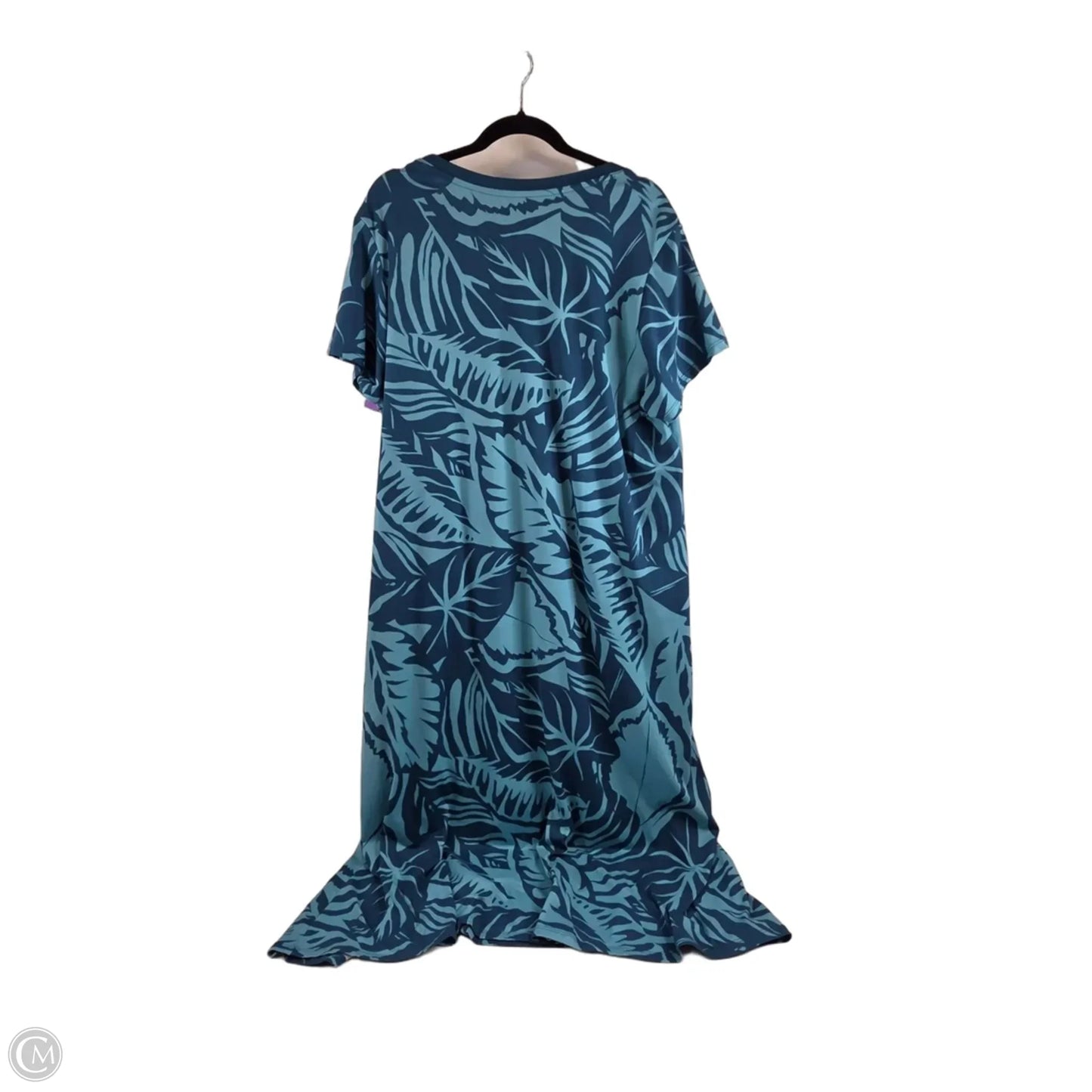 Dress Casual Maxi By Cuddl Duds In Teal, Size: 2x