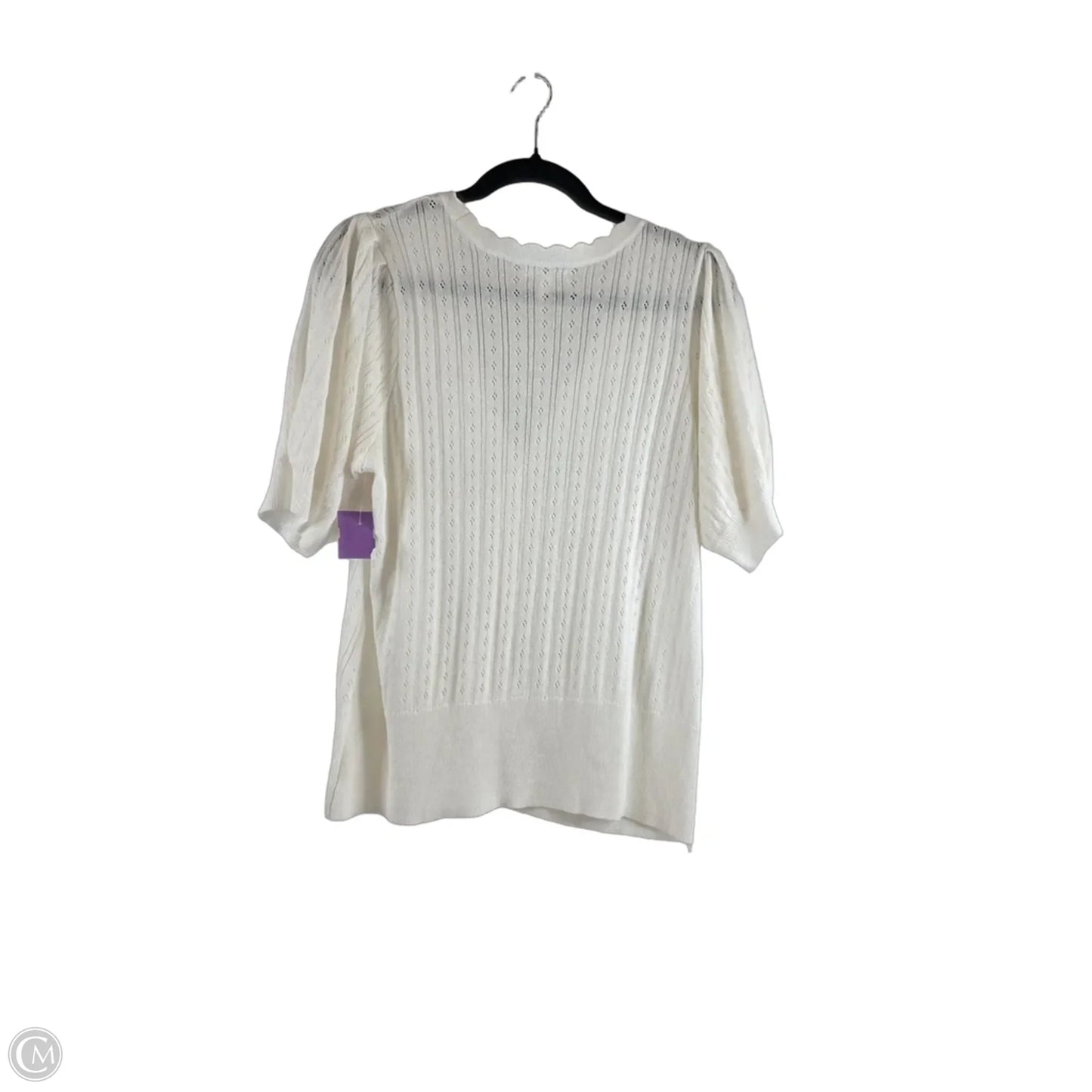 Top Short Sleeve By Maurices In White, Size: L