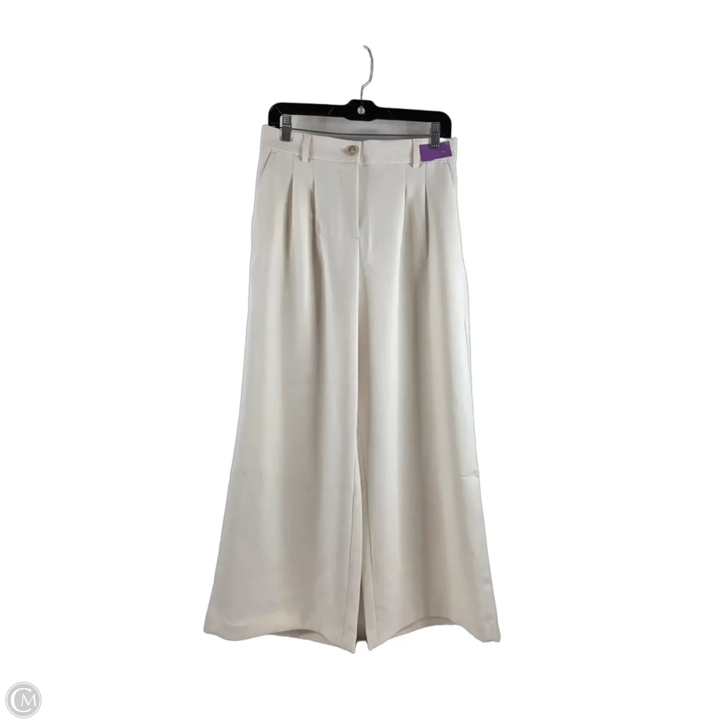 Pants Wide Leg By Clothes Mentor In Ivory, Size: 8p