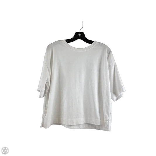 Top Short Sleeve By Loft In White, Size: M