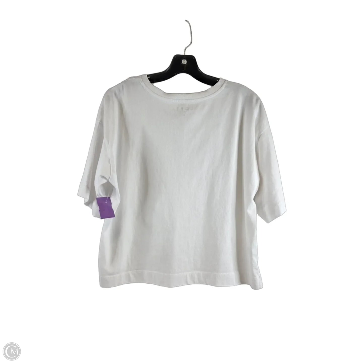 Top Short Sleeve By Loft In White, Size: M