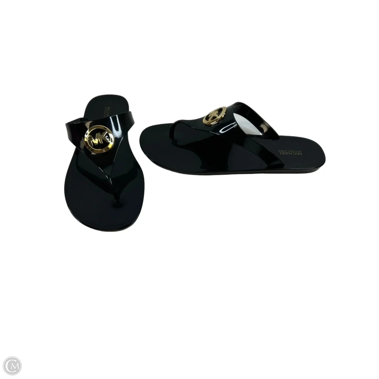 Sandals Flats By Michael By Michael Kors In Black, Size: 11