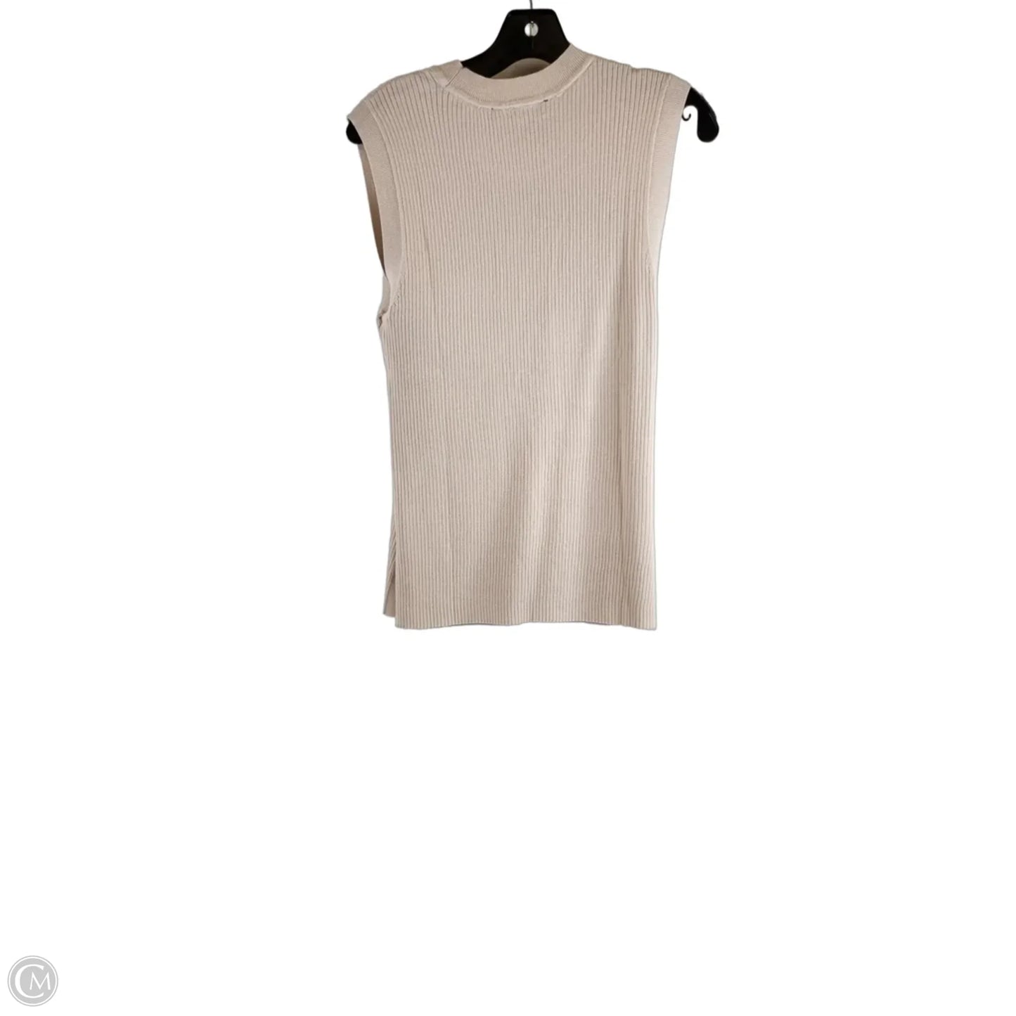 Top Sleeveless By Loft In Tan, Size: M