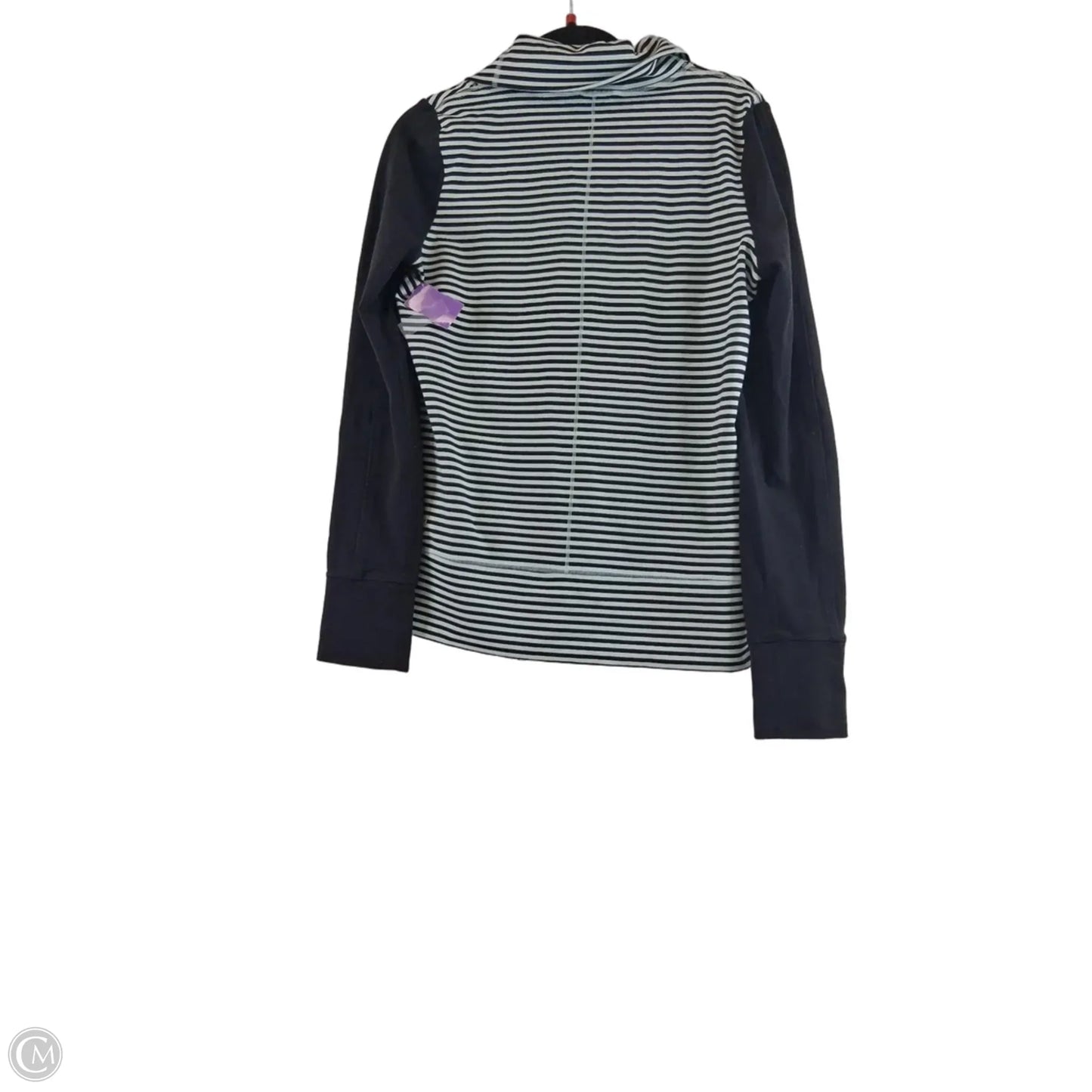 Athletic Jacket By Lululemon In Striped Pattern, Size: M