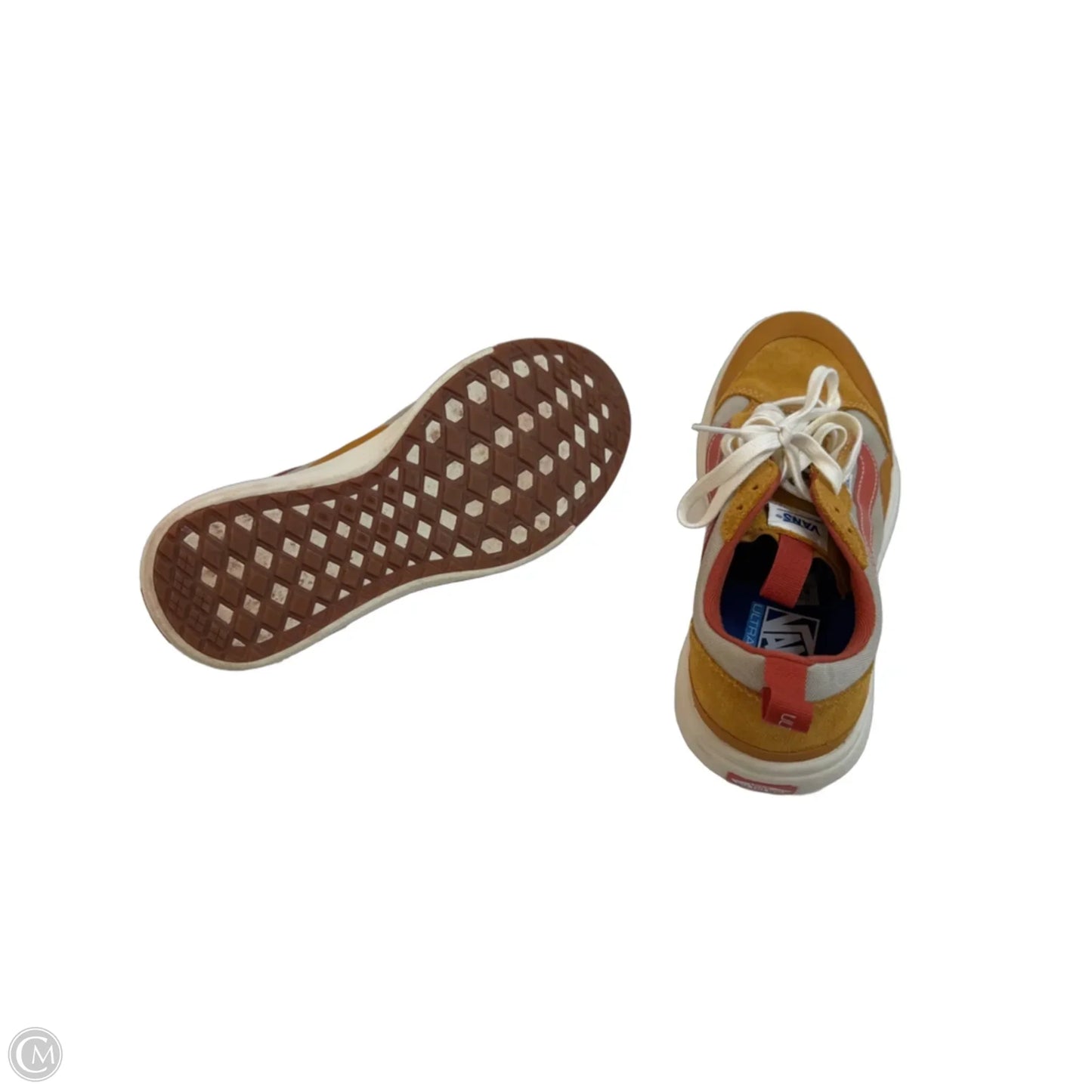 Shoes Sneakers By Vans In Gold, Size: 8.5