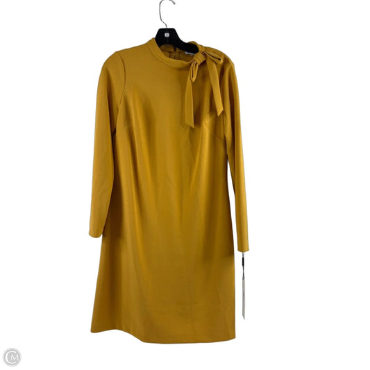 Dress Casual Midi By Calvin Klein In Yellow, Size: M