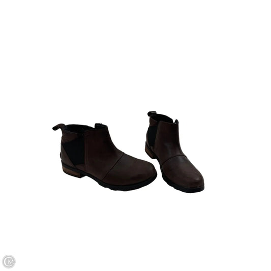 Boots Ankle Flats By Sorel In Brown, Size: 8