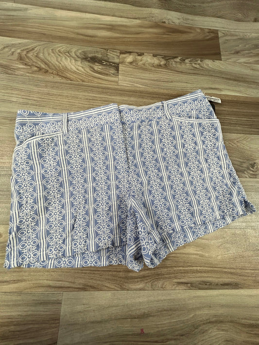 Blue & White Shorts Loft, Size 14