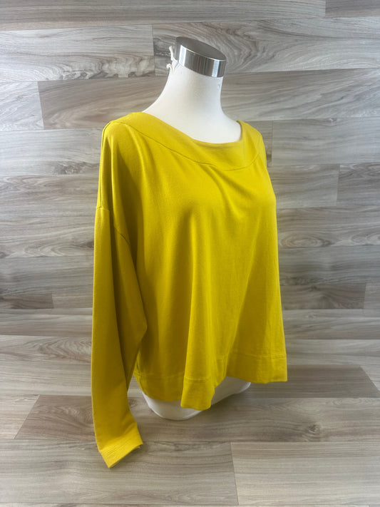 Yellow Top Long Sleeve Bryn Walker, Size Xs