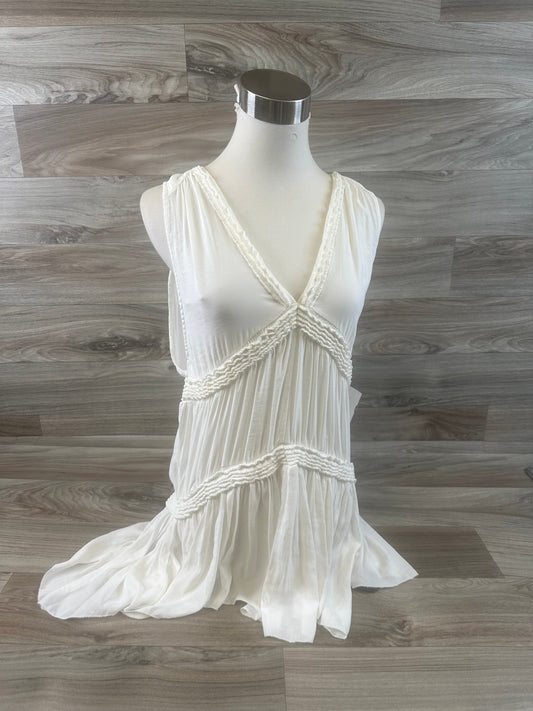 Cream Top Sleeveless Free People, Size Petite   S