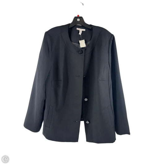 Blazer By Jm Collections In Black, Size: 1x