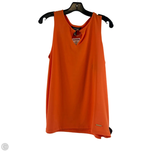 Top Sleeveless Basic By Ellen Tracy In Orange, Size: L