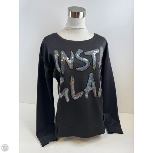 Top Long Sleeve By Juicy Couture In Black, Size: M