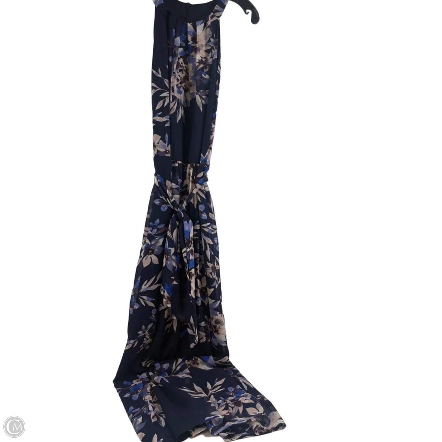 Dress Casual Maxi By Eliza J In Blue & White, Size: 12