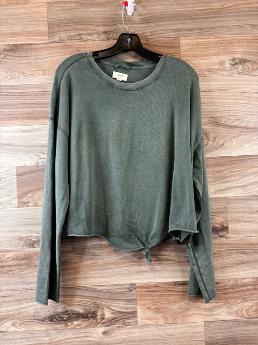 Green Top Long Sleeve Aerie, Size Large