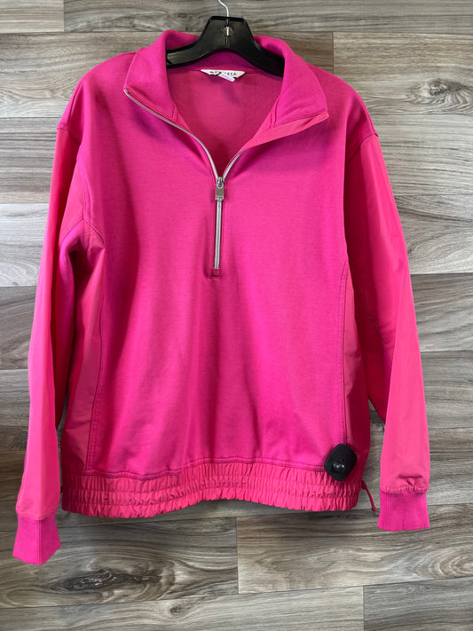 Pink Athletic Top Long Sleeve Crewneck Athleta, Size Petite   S