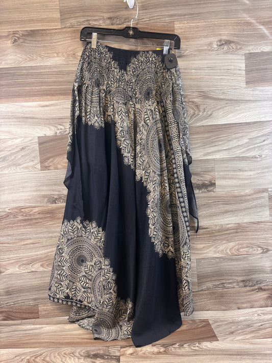 Skirt Maxi By Clothes Mentor In Black & Tan, Size: Osfm