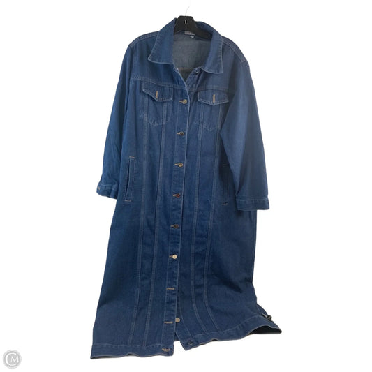 Dress Casual Maxi By Miss Sparkling In Blue Denim, Size: L