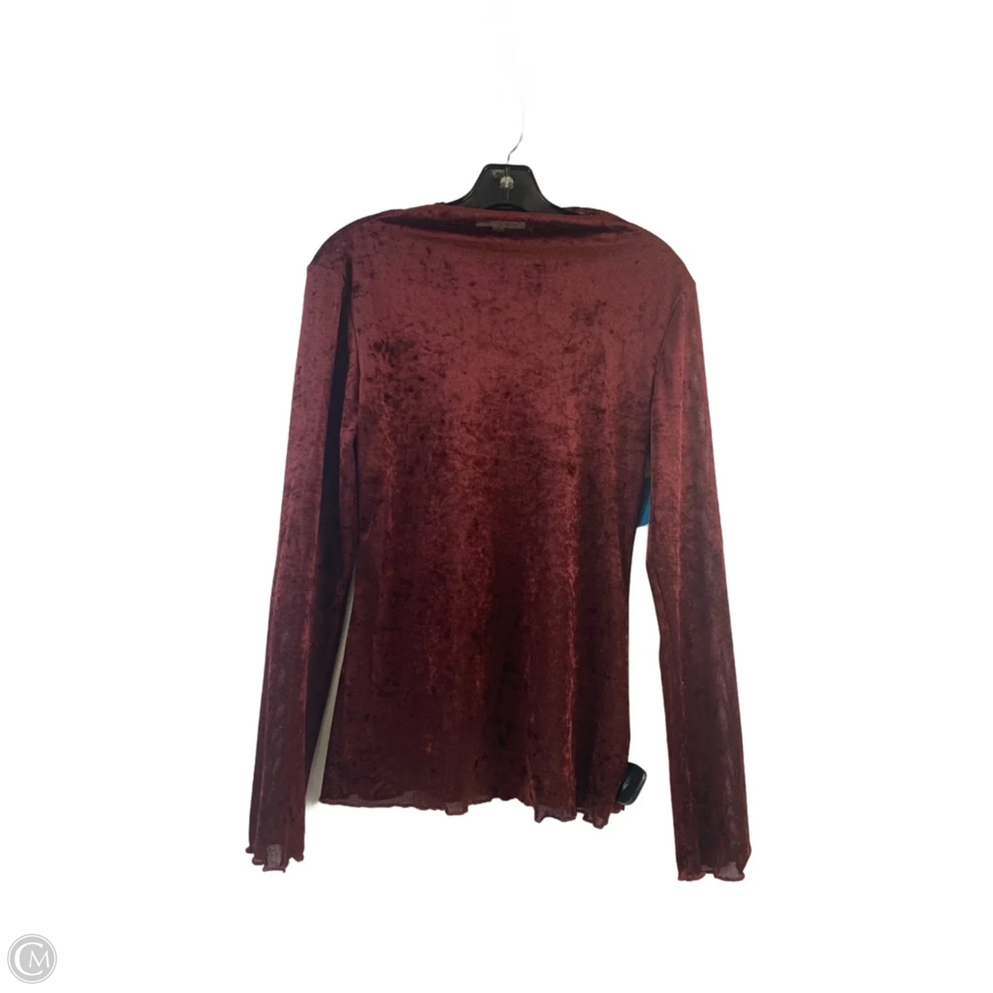 Top Long Sleeve By Clothes Mentor In Maroon, Size: L