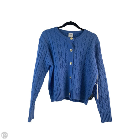 Sweater Cardigan By Cielo In Blue, Size: L