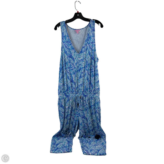 Jumpsuit Designer By Lilly Pulitzer In Blue & Green, Size: L