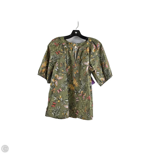 Top Short Sleeve By Clothes Mentor In Green, Size: M