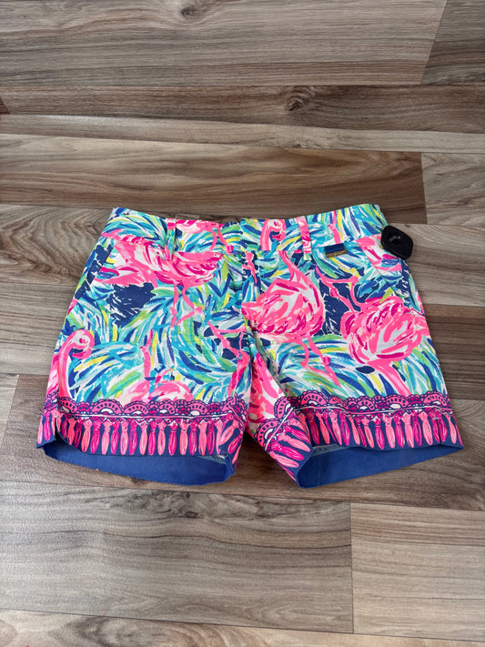 Shorts Designer By Lilly Pulitzer In Blue & Pink, Size: 0