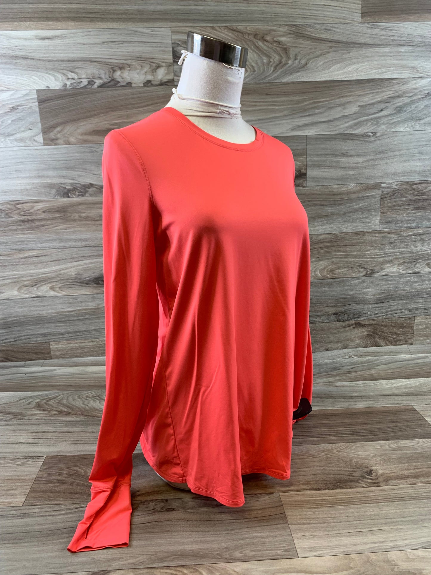 Athletic Top Long Sleeve Crewneck By Athleta In Coral, Size: S