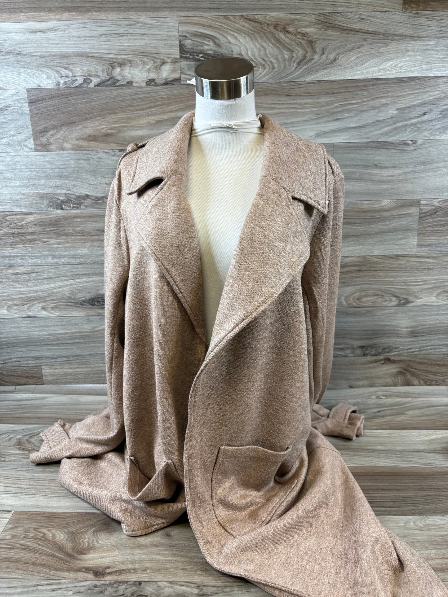 Sweater Cardigan By Bb Dakota In Tan, Size: L