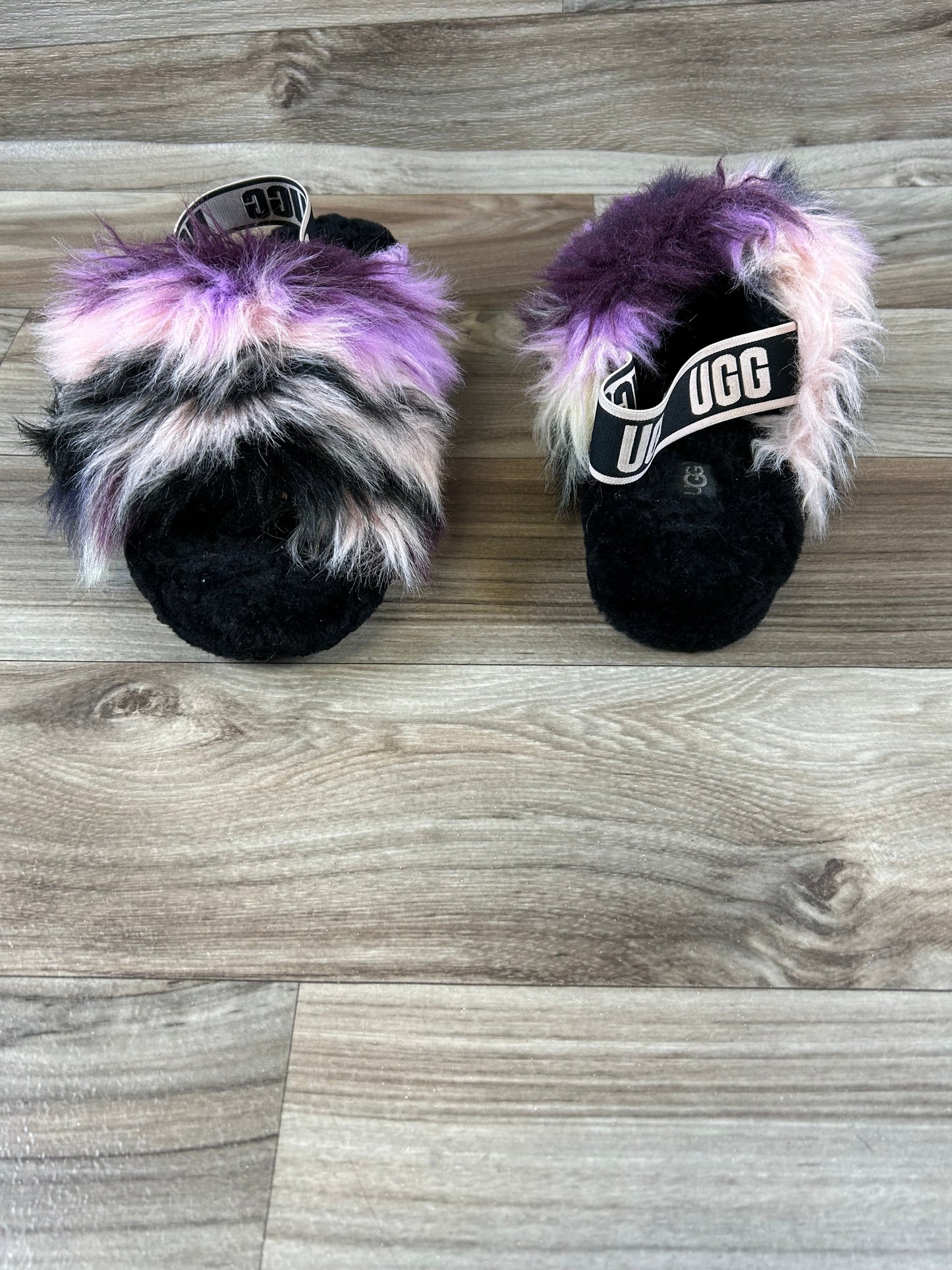 Slippers Designer By Ugg In Black & Purple