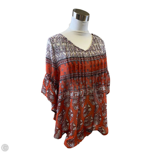 Top Short Sleeve By Style And Company In Orange, Size: Sp
