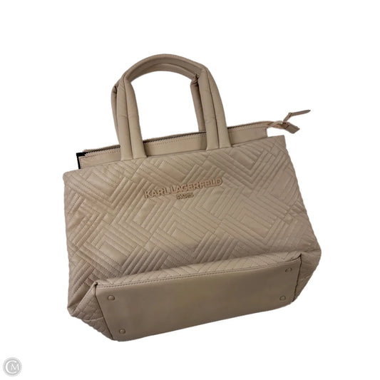 Tote Designer By Karl Lagerfeld, Size: Large