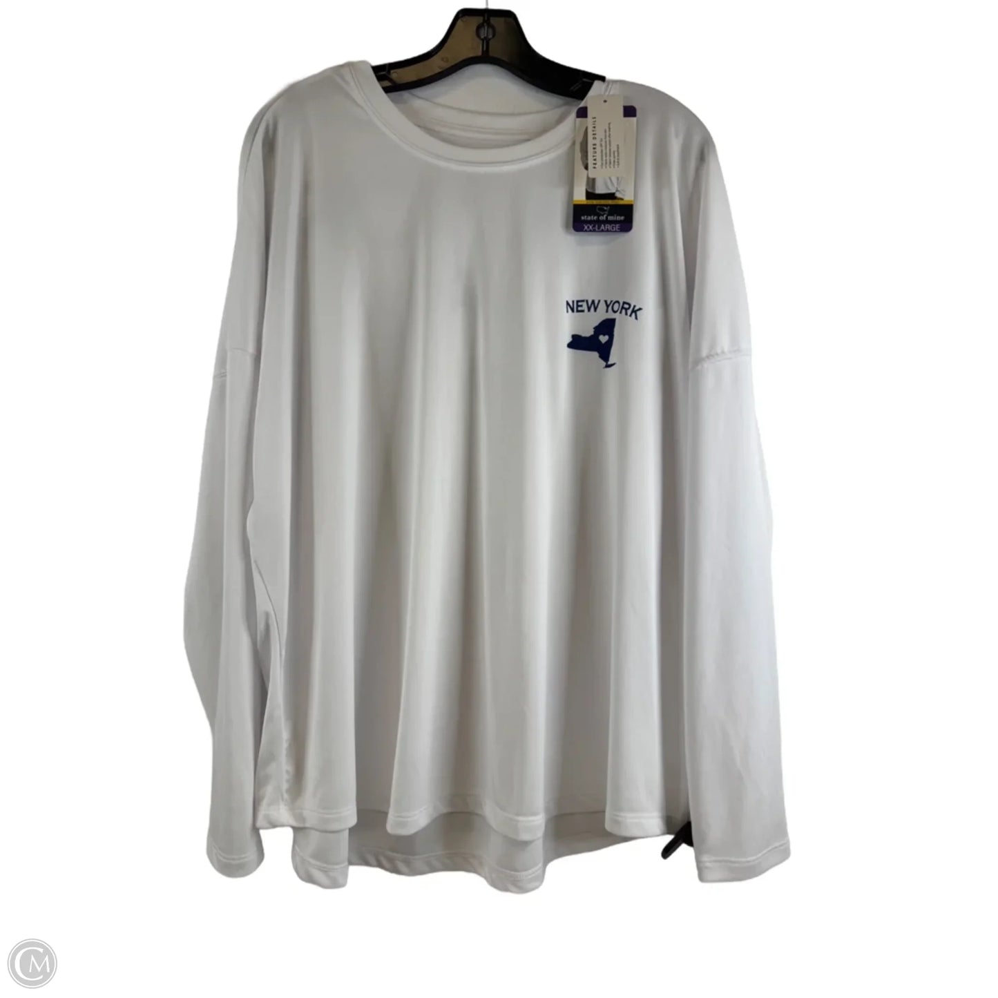 Top Long Sleeve By Clothes Mentor In White, Size: 2x