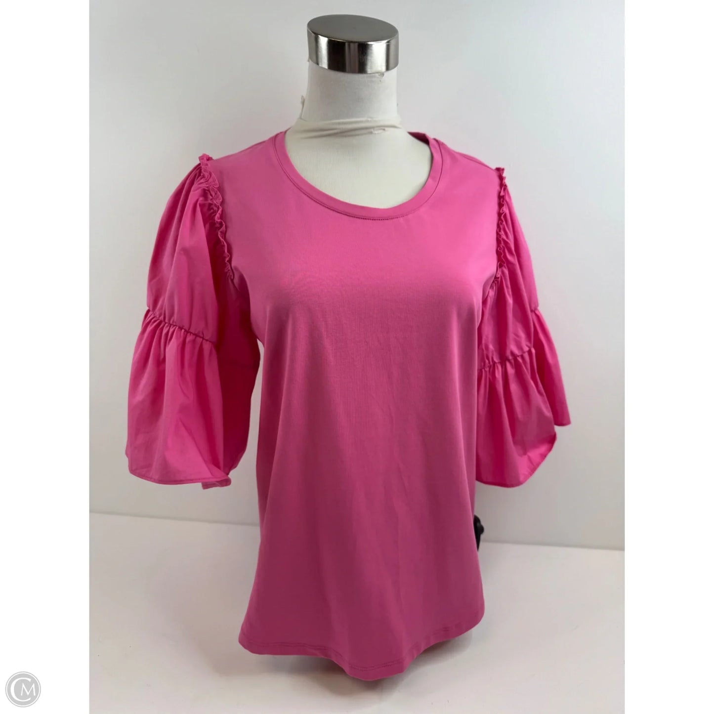 Top Short Sleeve Basic By Bailey 44 In Pink, Size: M