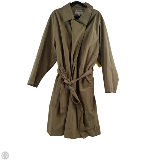 Coat Trench Coat By Ava & Viv In Yellow, Size: 3x