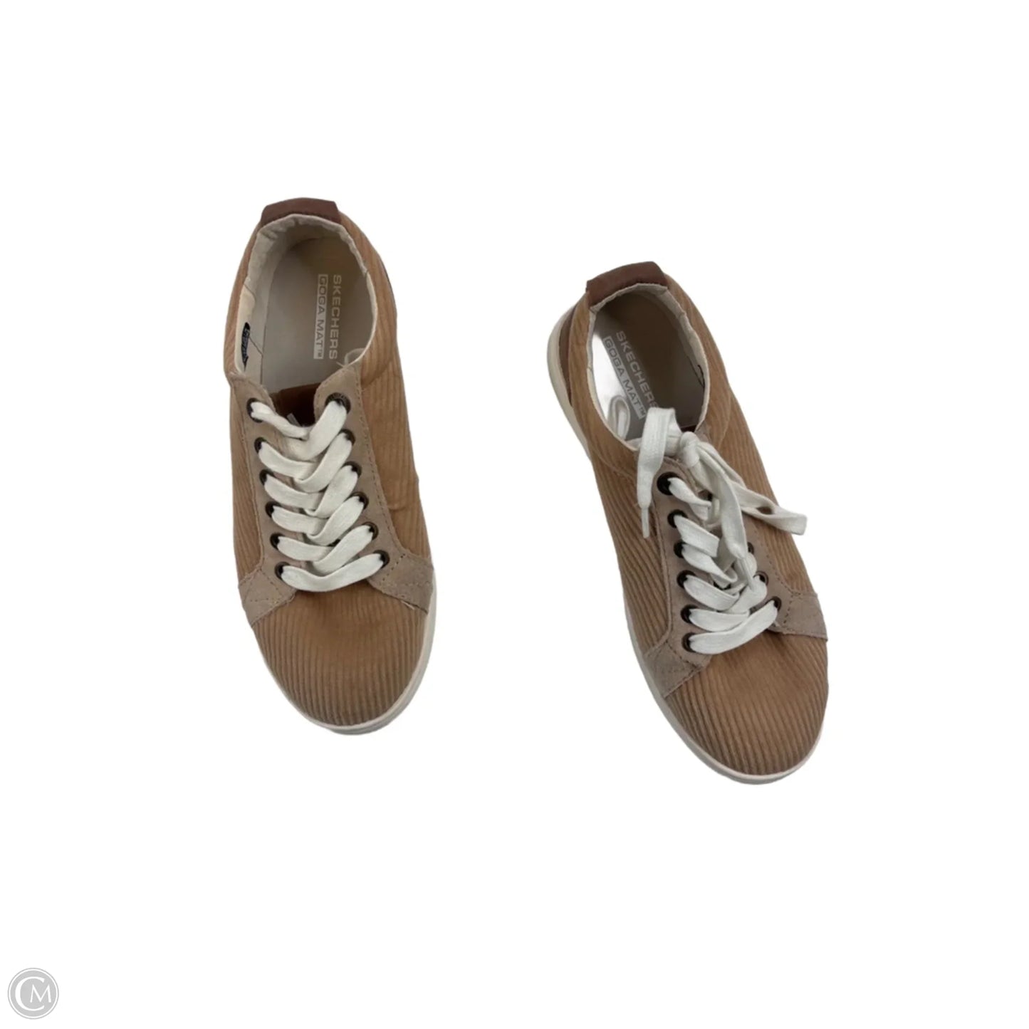 Shoes Sneakers By Skechers In Brown & Cream, Size: 7